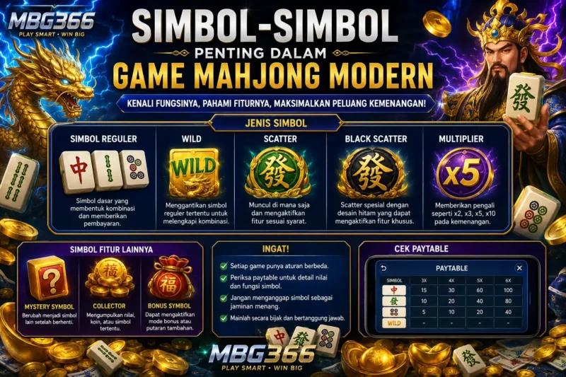 Simbol-Simbol Penting dalam Game Mahjong Modern