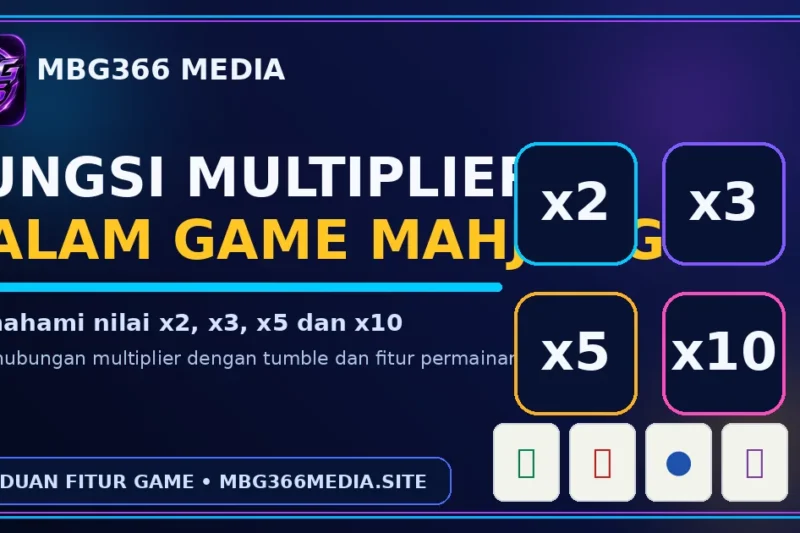 Fungsi Multiplier x2, x3, x5 dan x10 dalam Game Mahjong