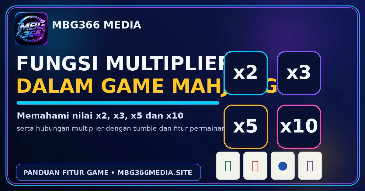 Fungsi multiplier x2 x3 x5 dan x10 dalam game Mahjong