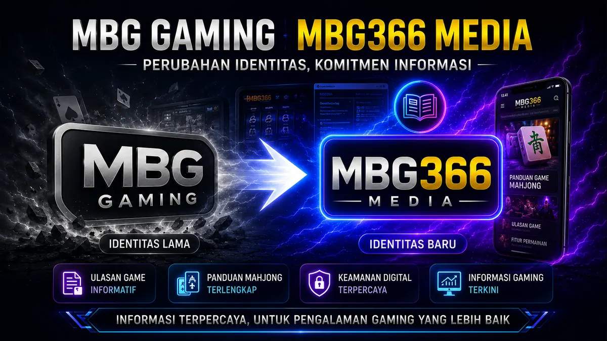 Perubahan identitas MBG Gaming menjadi MBG366 Media