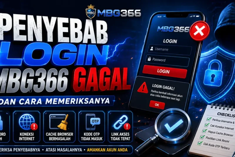 Penyebab Login MBG366 Gagal dan Cara Memeriksanya