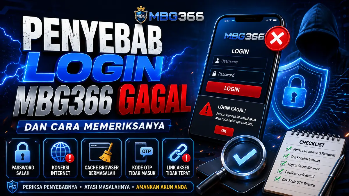 Penyebab login MBG366 gagal dan cara memeriksa masalah akses akun