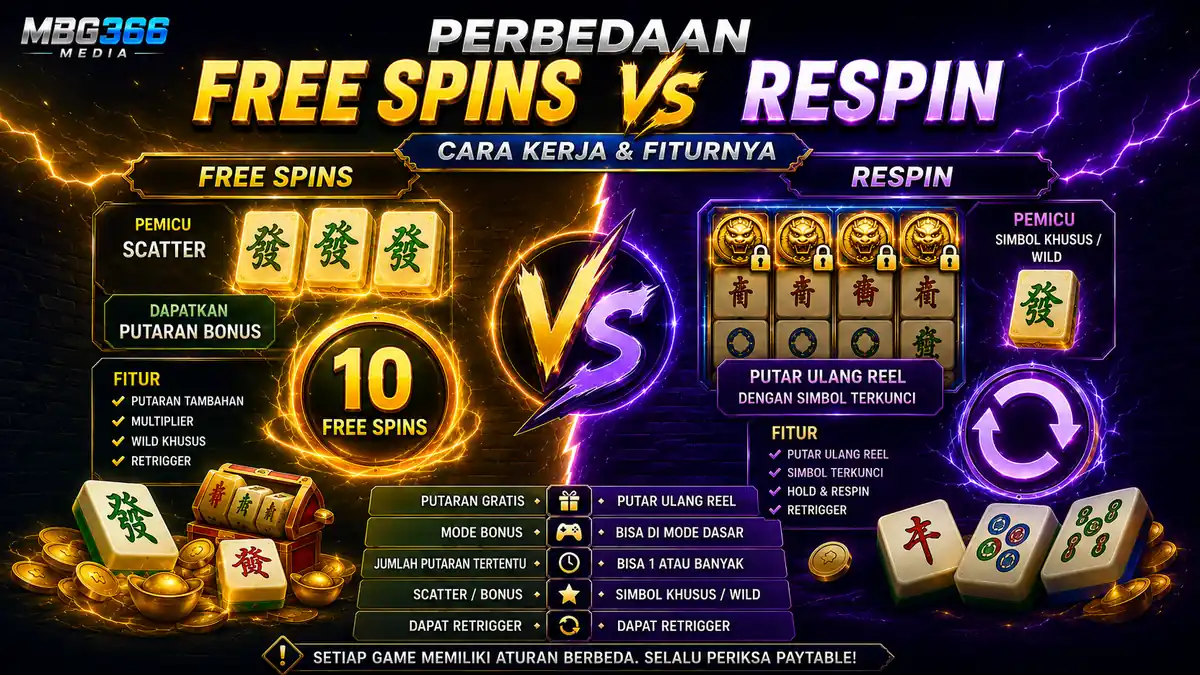 Perbandingan Free Spins dan Respin dalam game digital