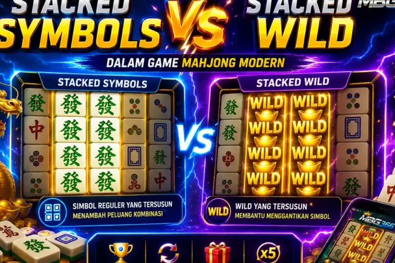 Stacked Symbols vs Stacked Wild dalam Game Mahjong Modern