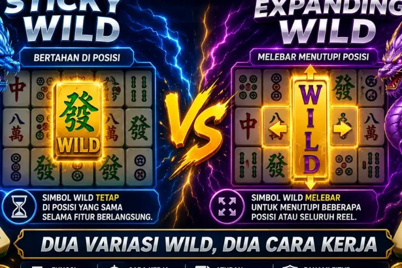 Sticky Wild vs Expanding Wild dalam Game Mahjong Modern