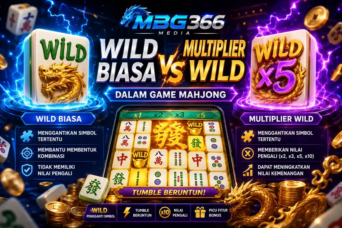 Perbedaan Wild Biasa dan Multiplier Wild dalam Game Mahjong