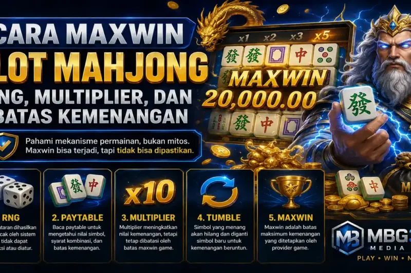 Cara Mendapatkan Maxwin Slot Mahjong? Pahami RNG, Multiplier, dan Batas Kemenangan
