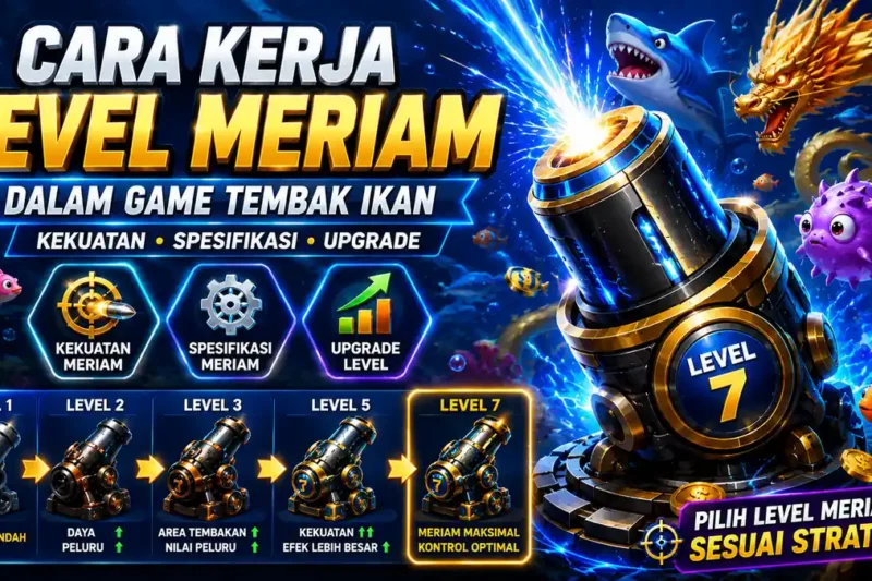 Cara Kerja Level Meriam dalam Game Tembak Ikan: Kekuatan, Spesifikasi, dan Upgrade