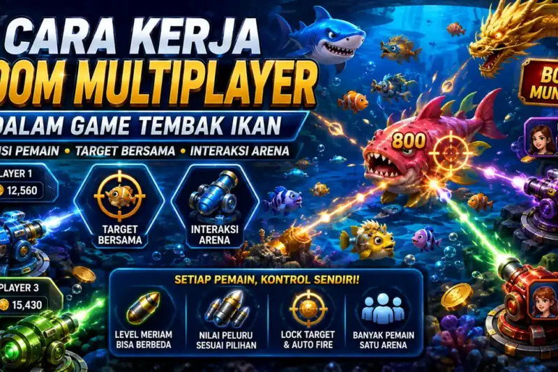 cara kerja room multiplayer dalam game tembak ikan