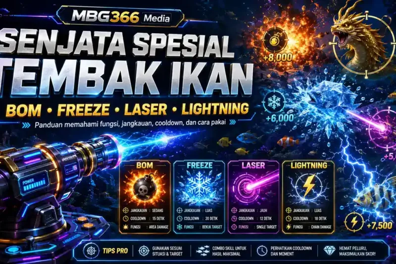 Cara Kerja Senjata Spesial Tembak Ikan: Bom, Freeze, Laser, dan Lightning